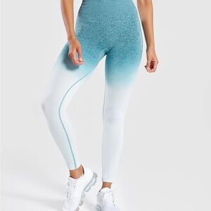 Gymshark Teal Blue Ombré Women's Leggings